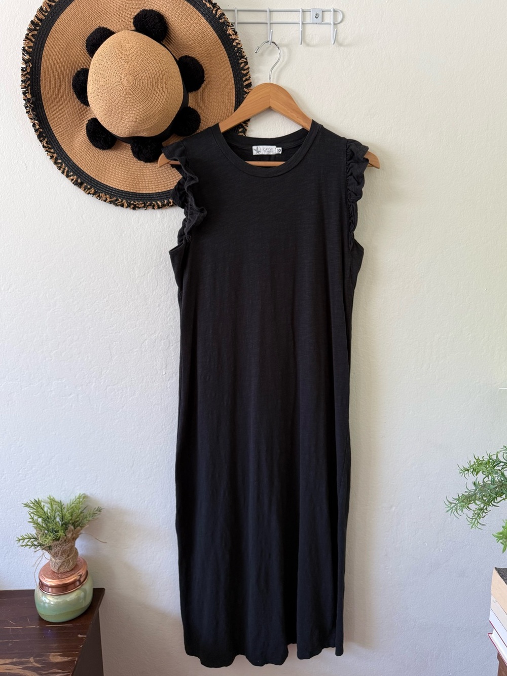 Carve Designs Maeve Organic Cotton Flutter Sleeve Dress Size Medium - Picture 8 of 15